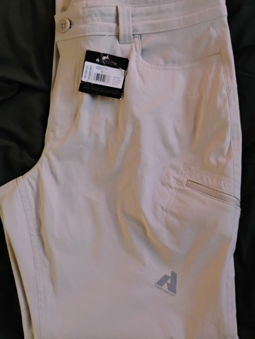 Eddie Bauer NWT Light Beige Casual Pants Petite Straight Mid Rise Sz 12p - Picture 3 of 7